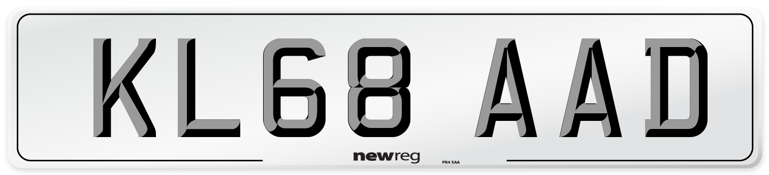 KL68 AAD Number Plate from New Reg